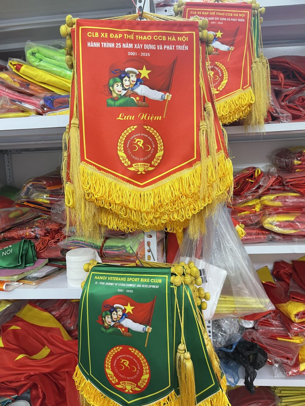 In Cờ Lưu Niệm Bóng Đá - Xưởng May Cờ Hà Nội 0961.92.1111